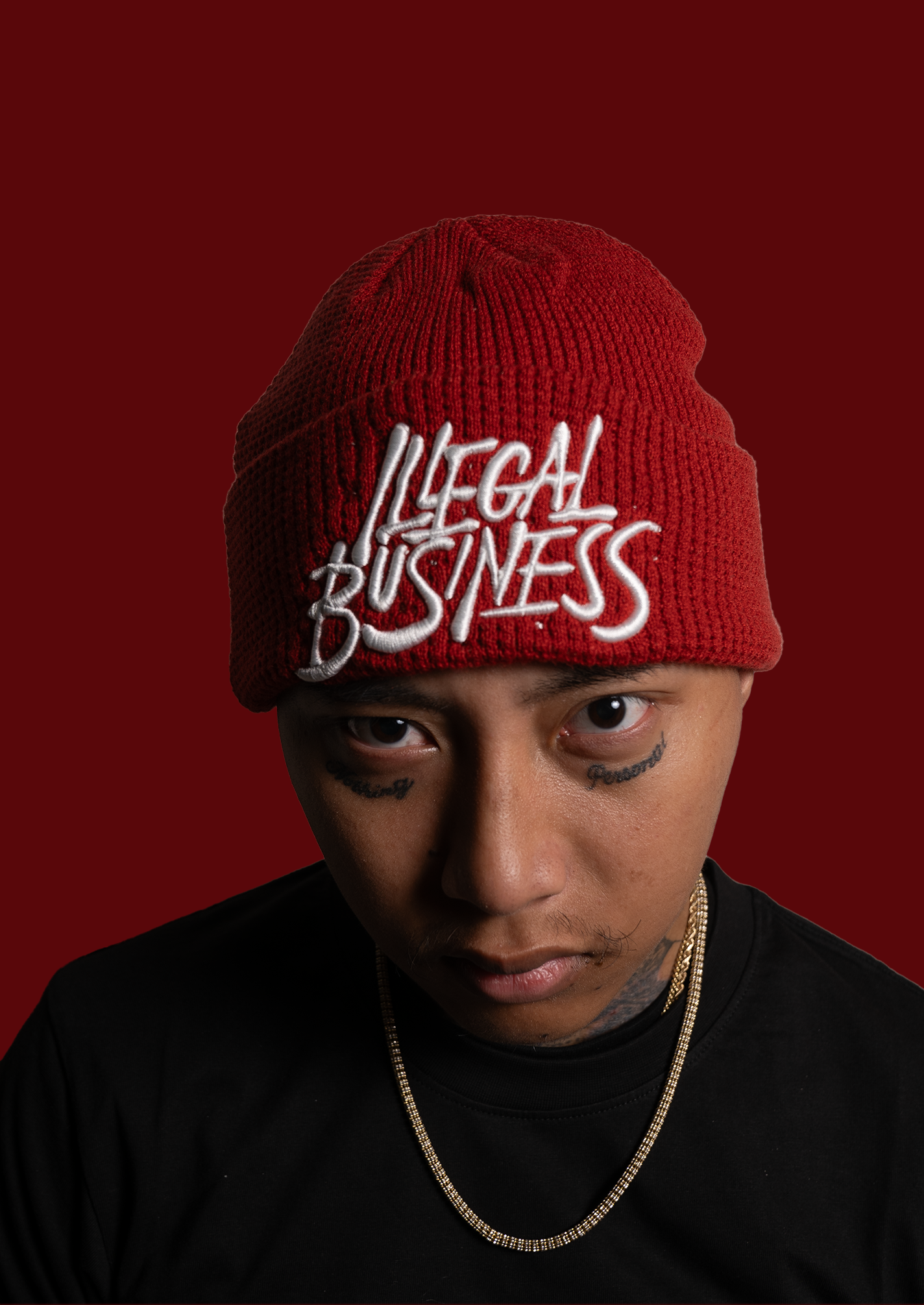 Illegal Dark Red Beanie