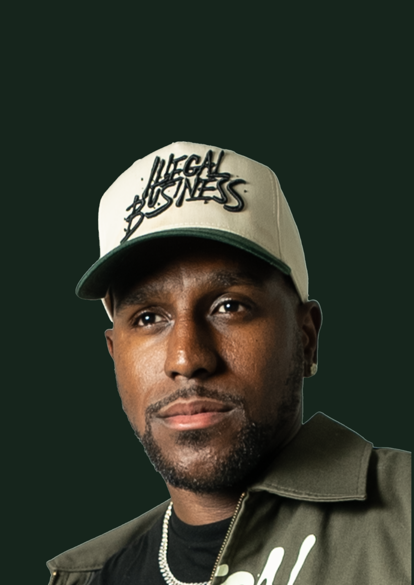 Green/Cream (Off-White) Snapback