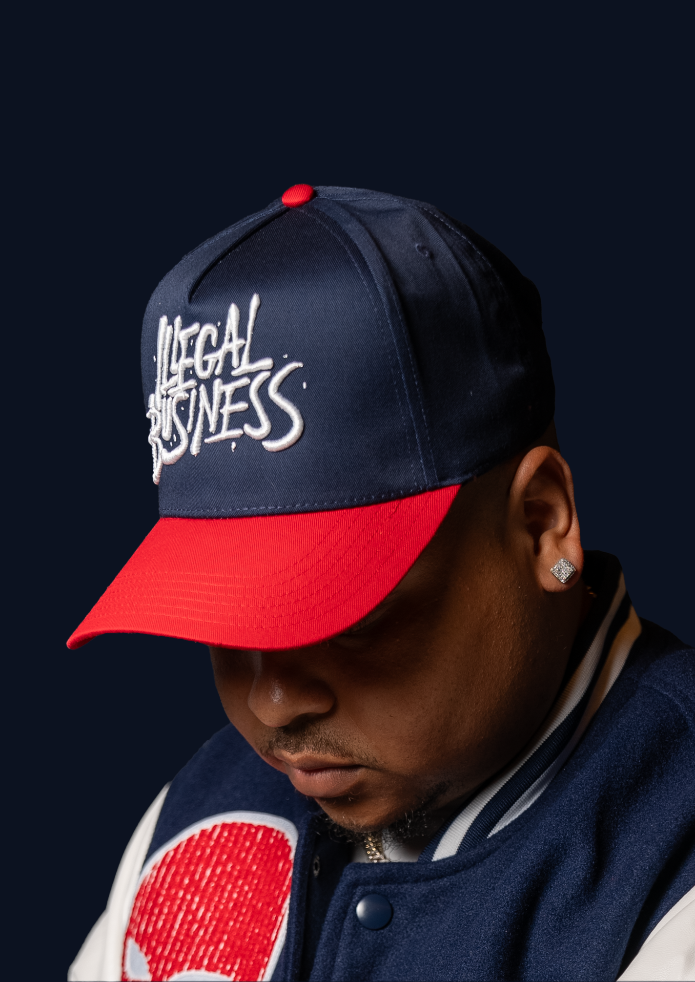 Illega Business Snapback - Navy/Red