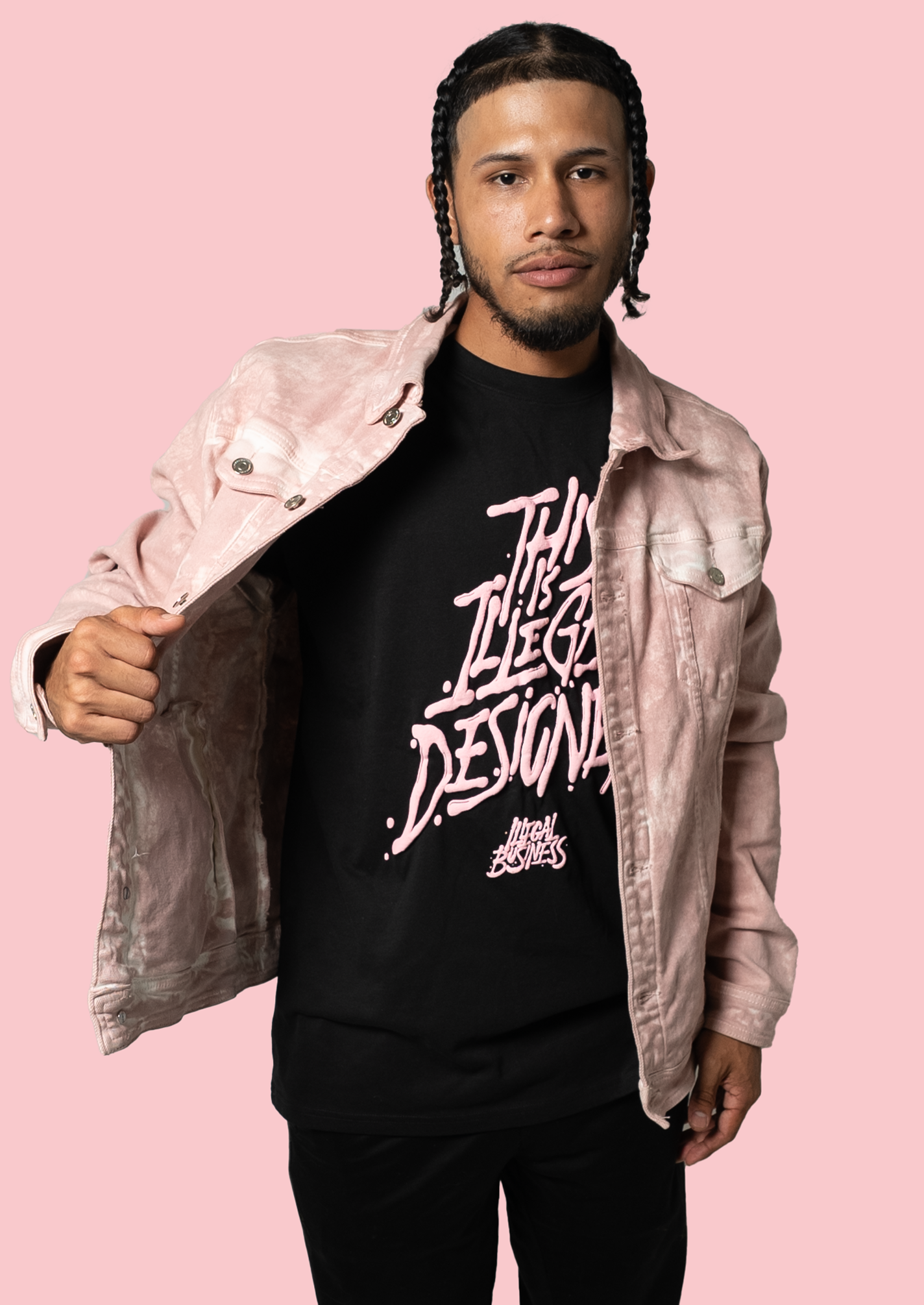 Black/Pink Illegal Designer Tee