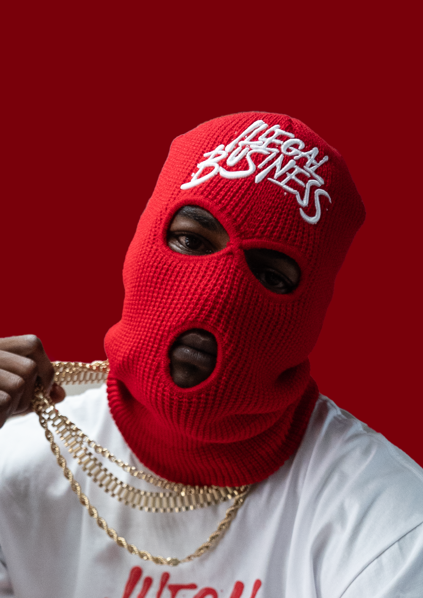 Illegal Ski Mask Red