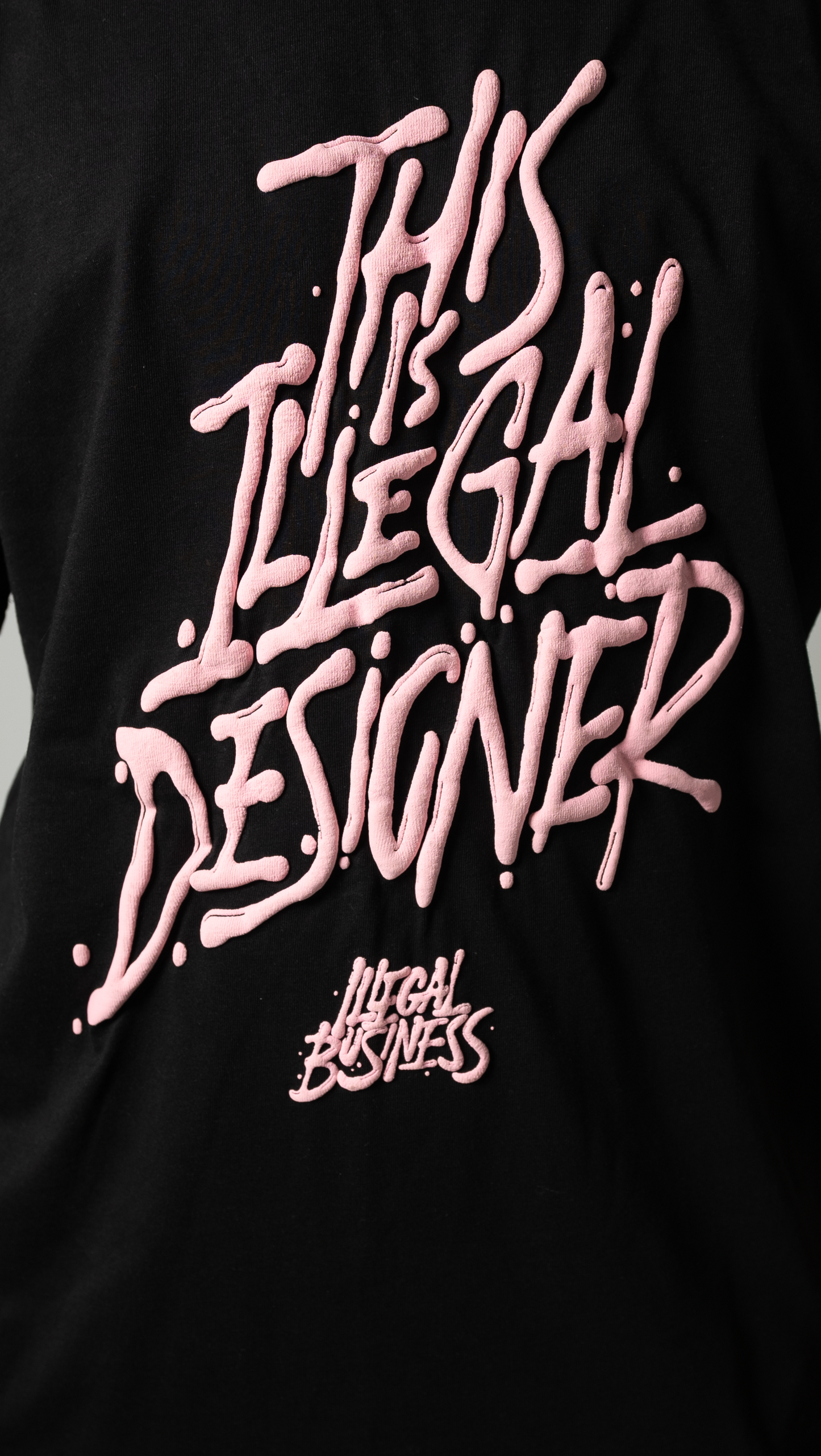 Black/Pink Illegal Designer Tee