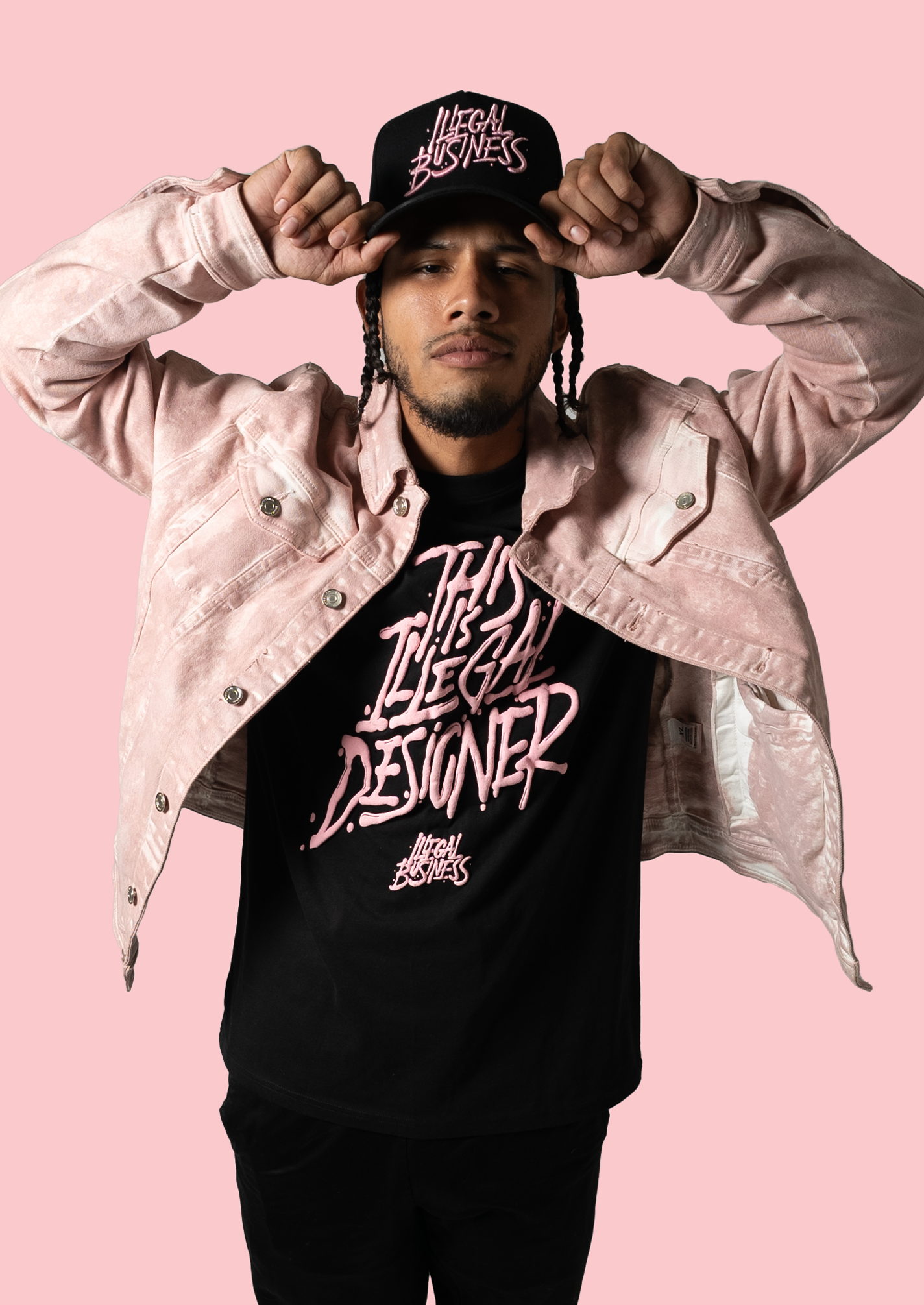 Black/Pink Illegal Designer Tee