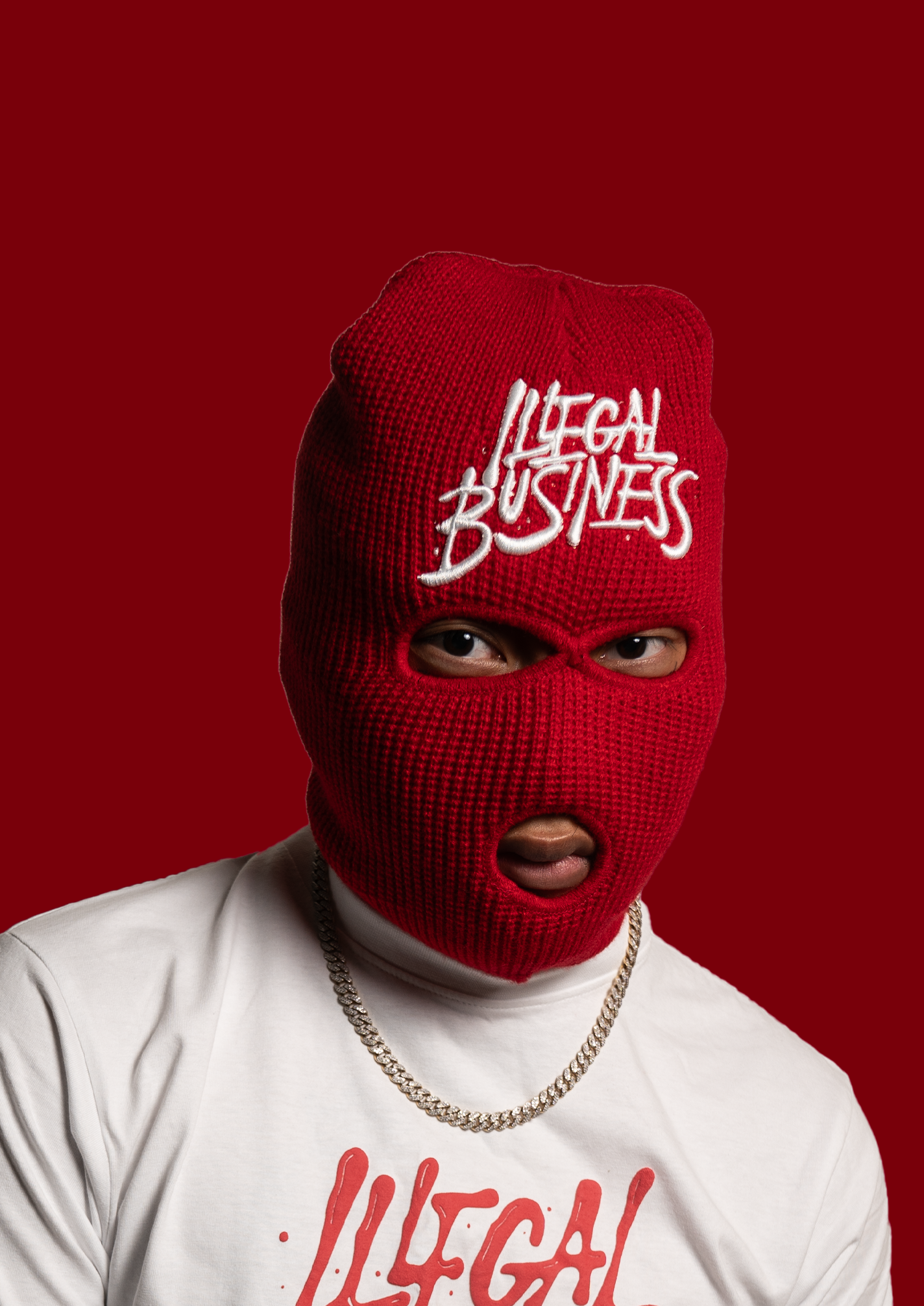 Illegal Ski Mask Red