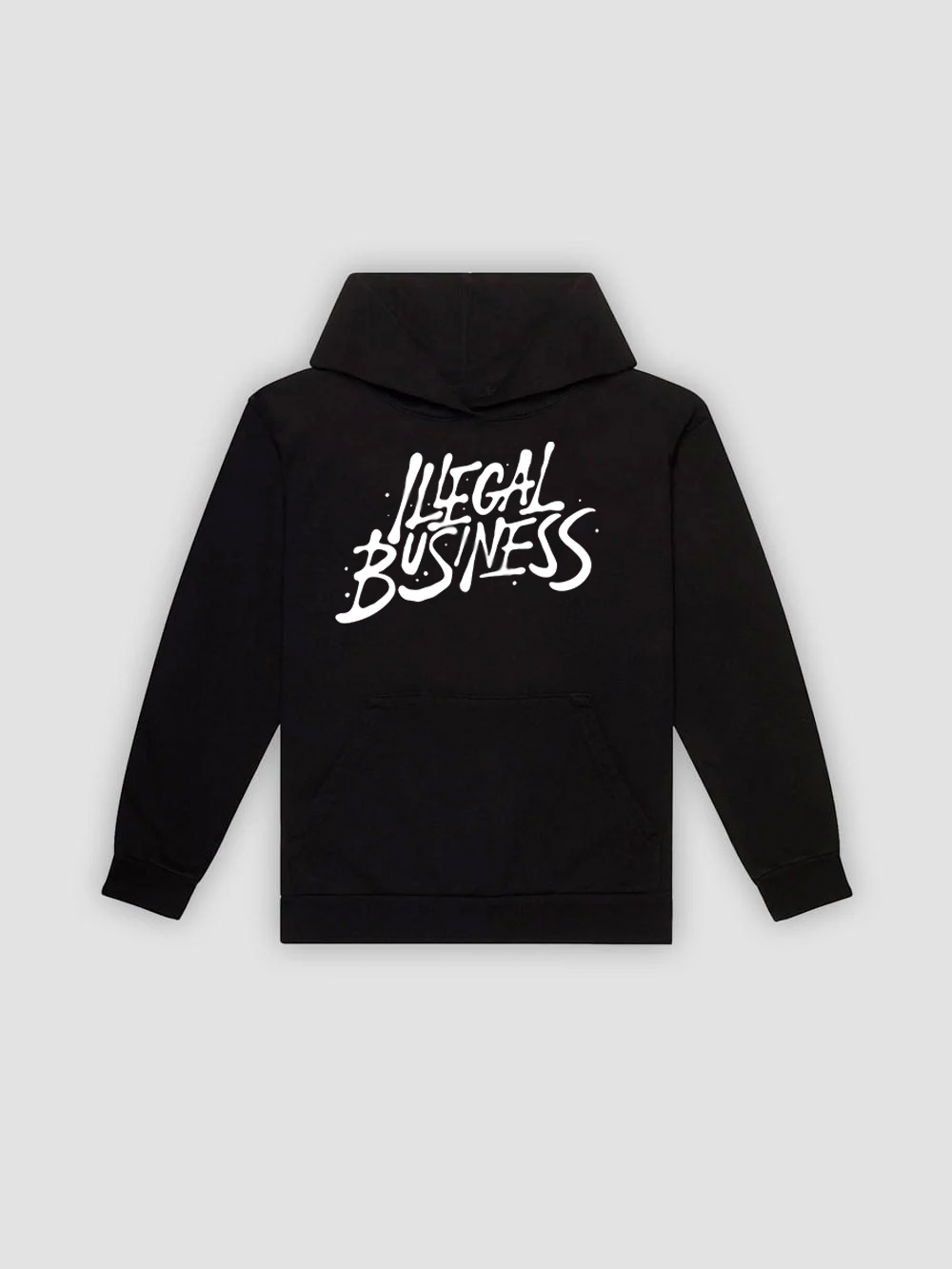 The Illegal Business Logo Hoodie - Black/White