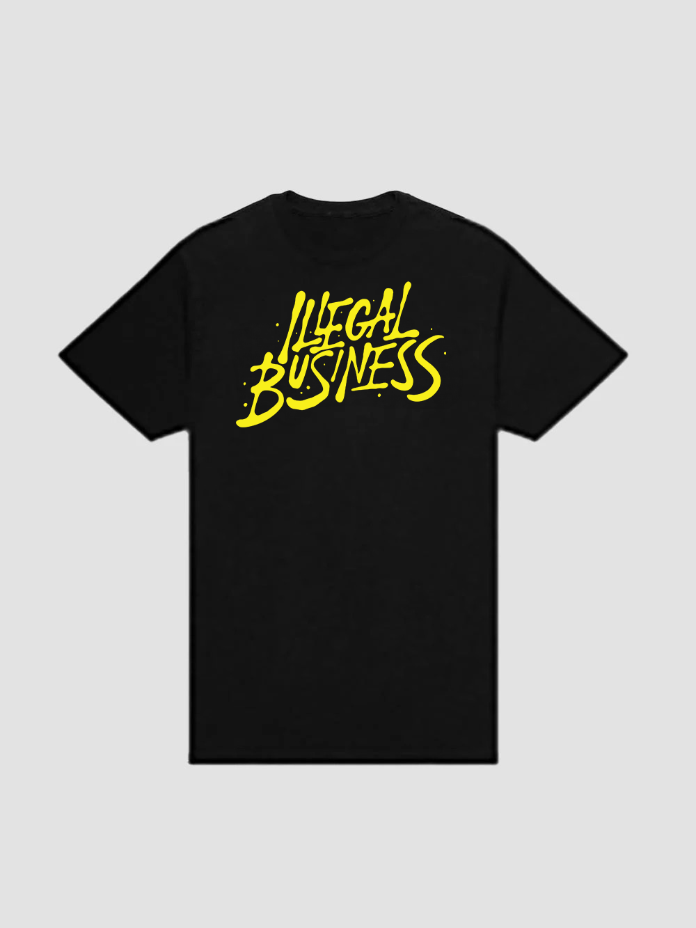 Illegal Business - Yellow Logo Tee