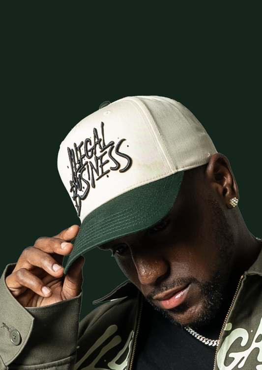 Green/Cream (Off-White) Snapback