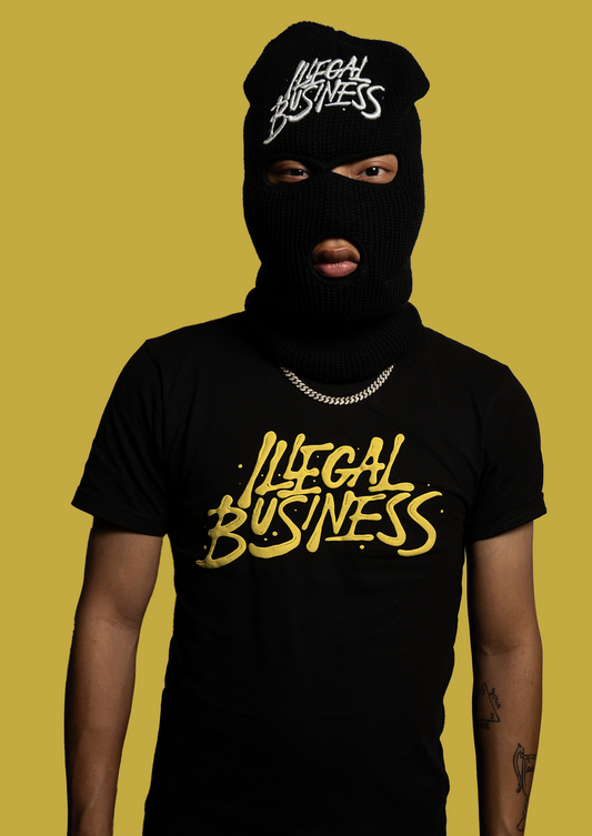 Illegal Business - Yellow Logo Tee