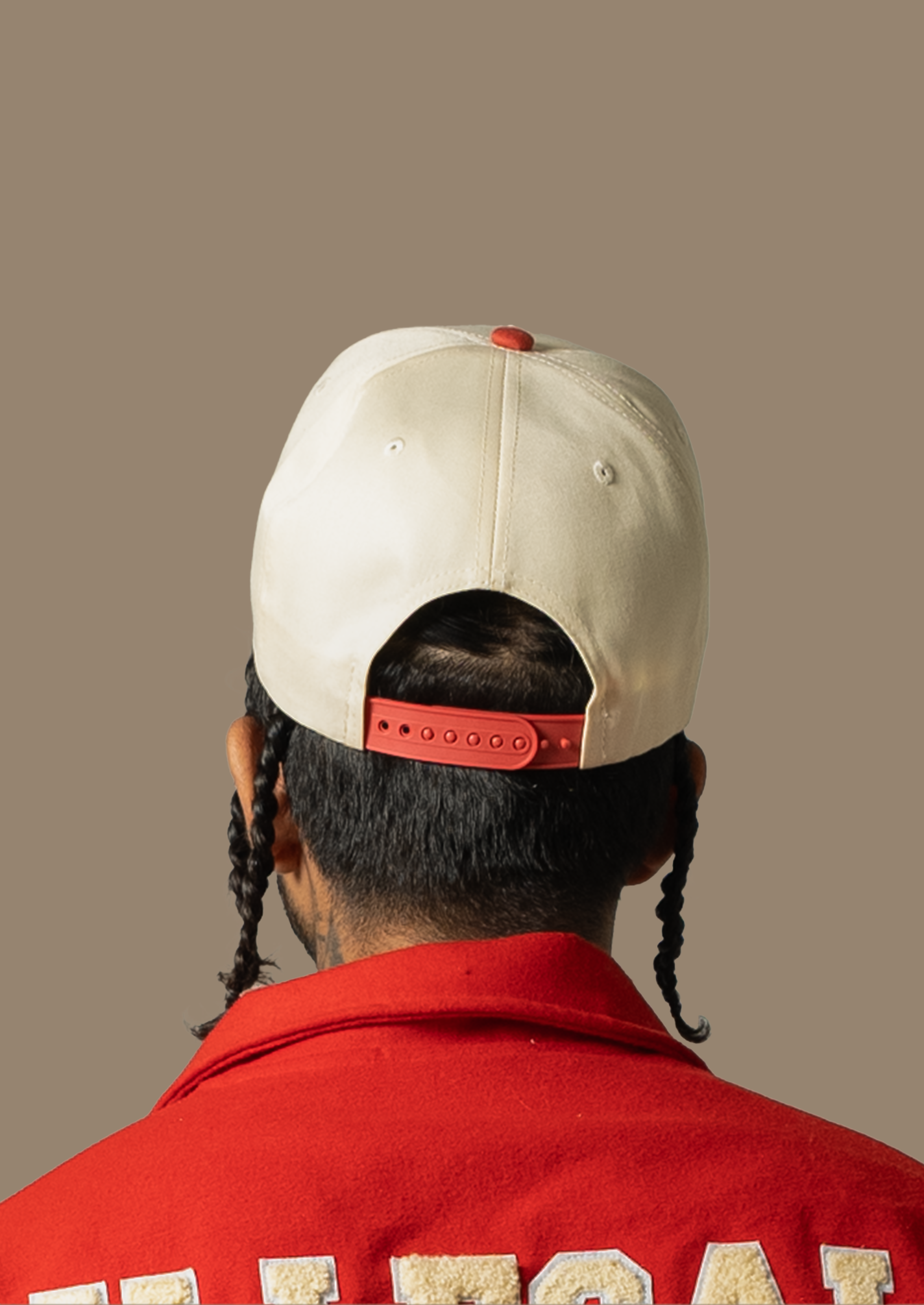 Red/Cream (Off-White) SnapBack