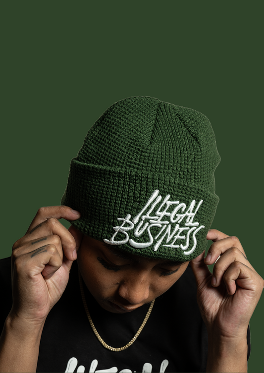 Illegal Olive Green Beanie