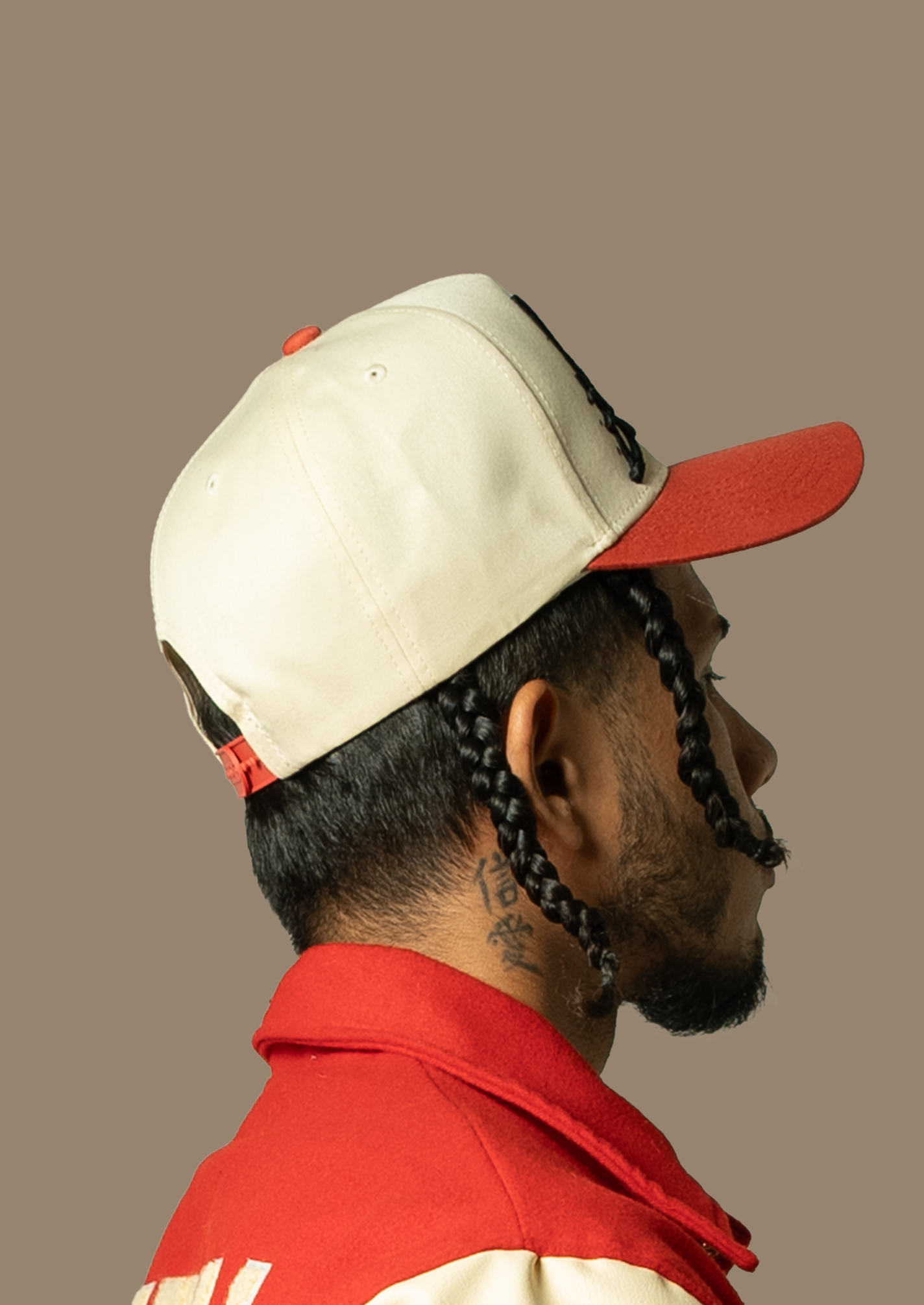 Red/Cream (Off-White) SnapBack